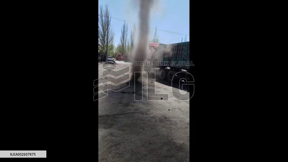 China: Dust Devil Spotted In Shuozhou, Shanxi