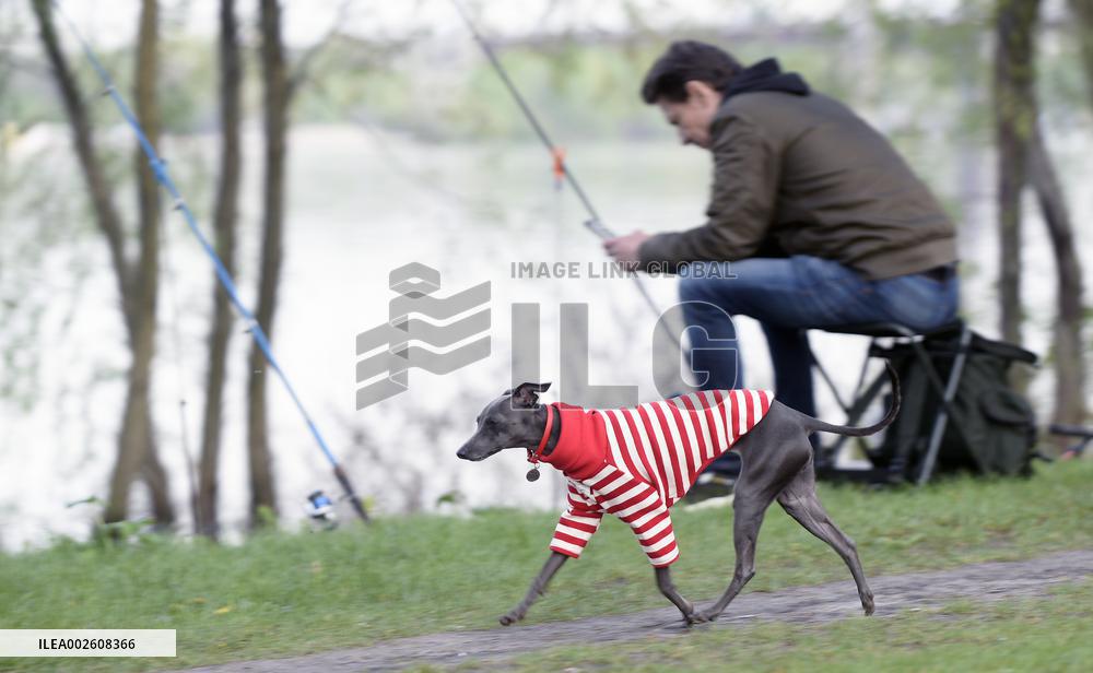 Flooding in Kyivs Obolonskyi district
