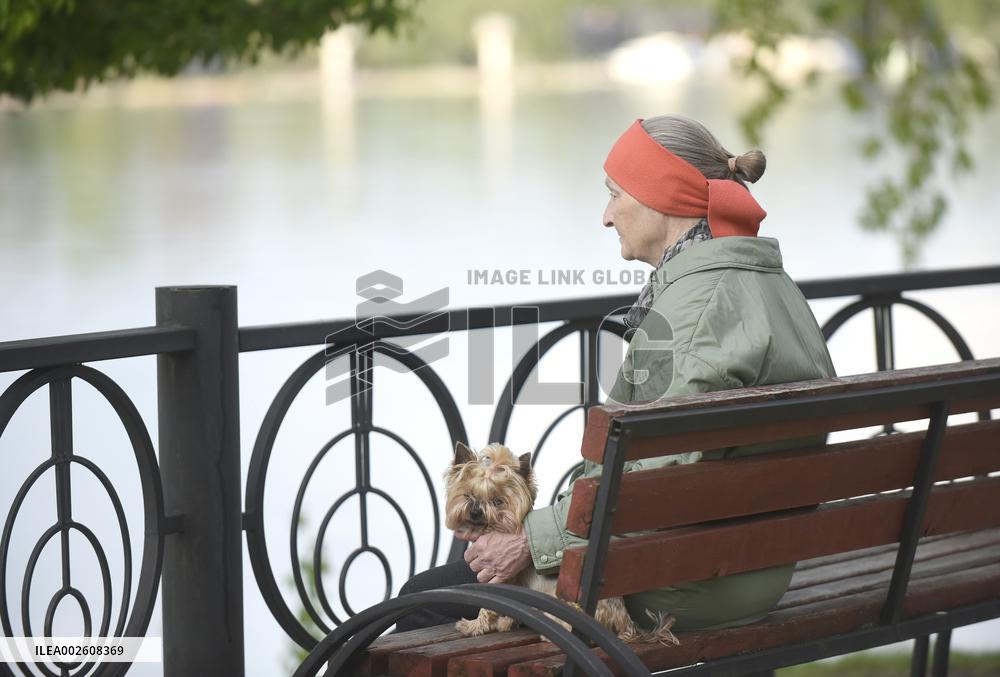 Flooding in Kyivs Obolonskyi district