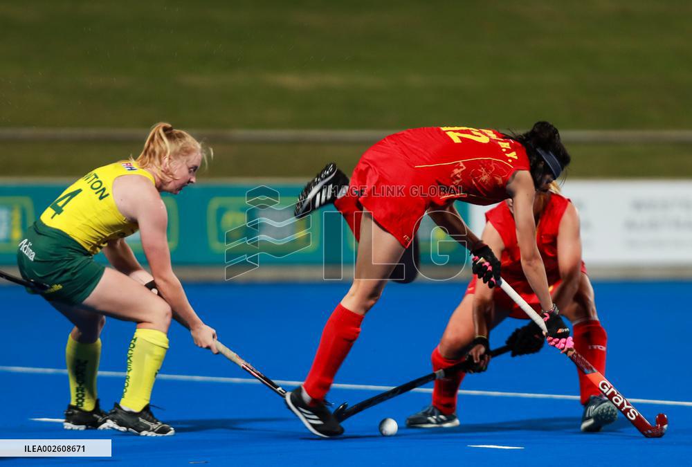 (SP)AUSTRALIA-PERTH-WOMEN'S HOCKEY-AUSTRALIA VS CHINA