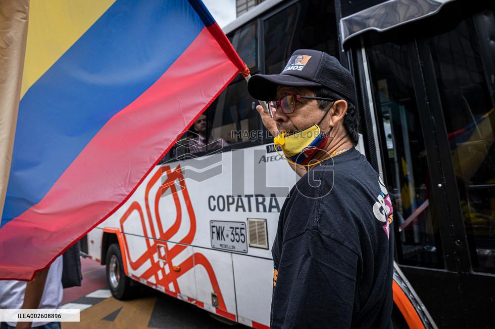 Colombians Potest Against Gustavo Petro's Government