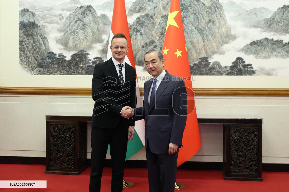 CHINA-BEIJING-WANG YI-HUNGARY-FM-TALKS (CN)