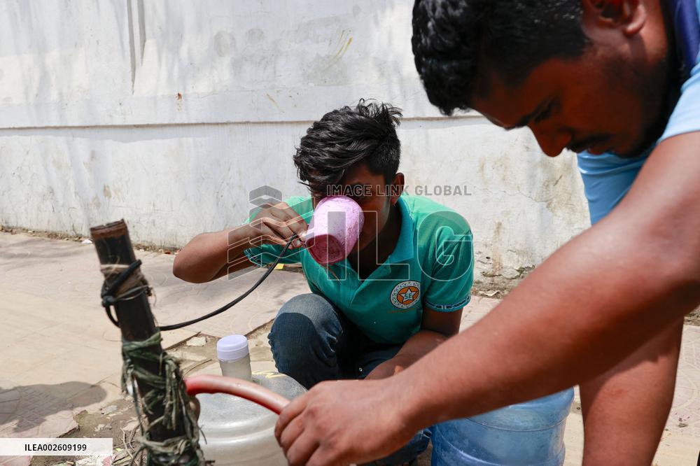 Water Crisis In The Hot Summer Day - Bangladesh