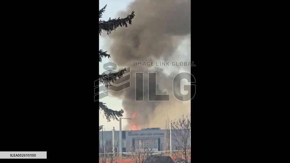 Canada: Fire Destroys Historic Airport Hangar In Edmonton 3