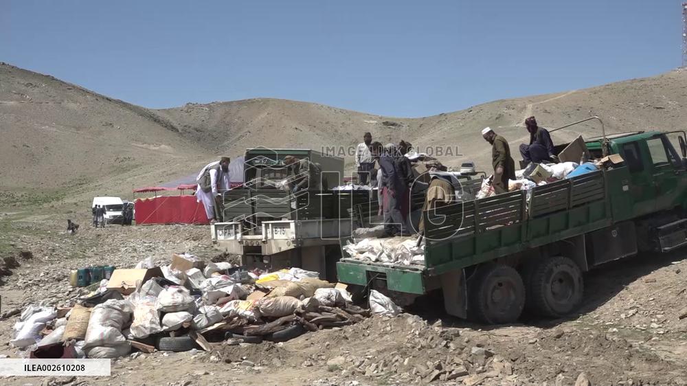 20 tonnes of drugs destroyed in Afghanistan