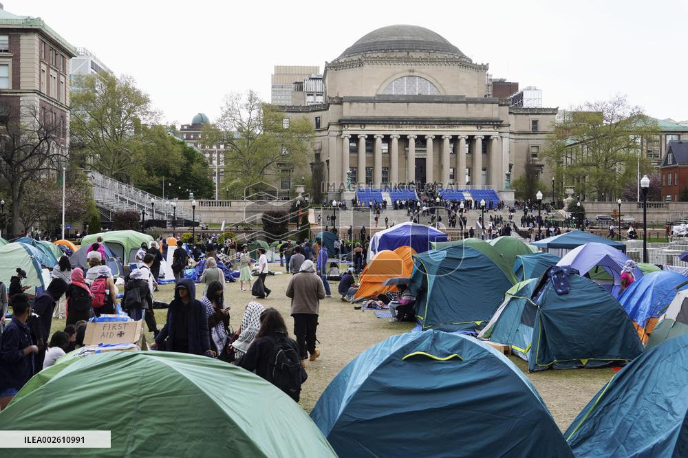Protest at Columbia University