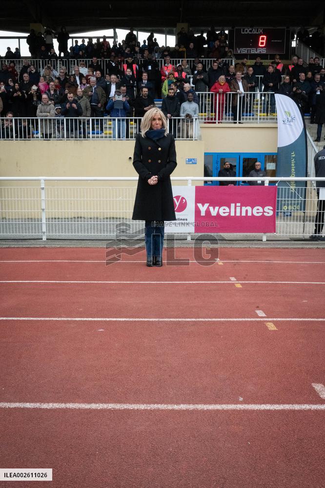 Macron Takes Part In Charity Football Match - Plaisir