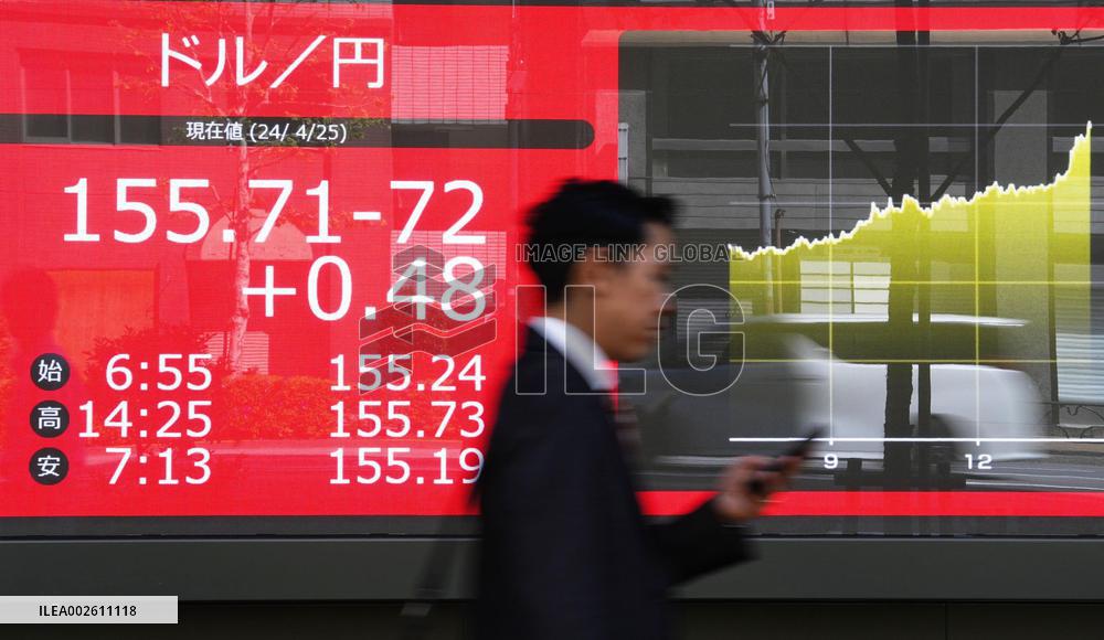 Dollar rises to upper 155 yen