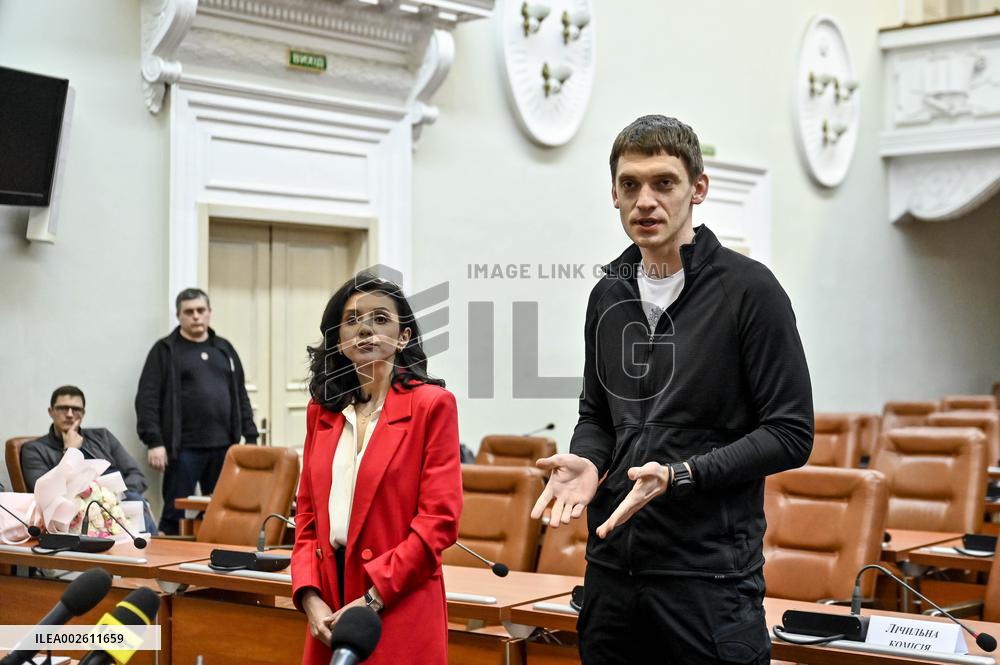 Briefing by Ivan Fedorov and Rehina Kharchenko in Zaporizhzhia