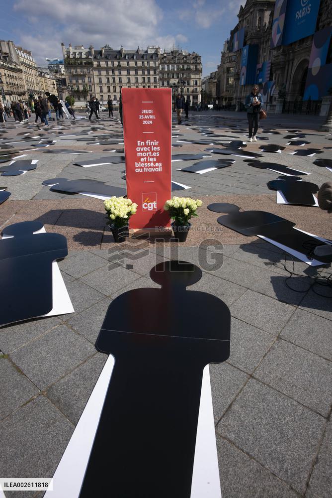 Deaths At Work CGT Protest - Paris
