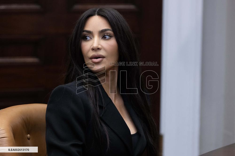 US Vice President Kamala Harris delivers remarks at an event on Second Chance Month