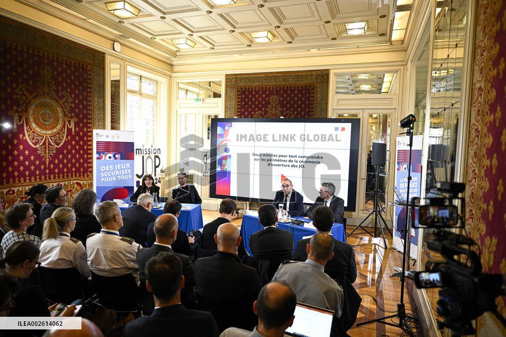 Paris 2024 Security Press Conference - Paris