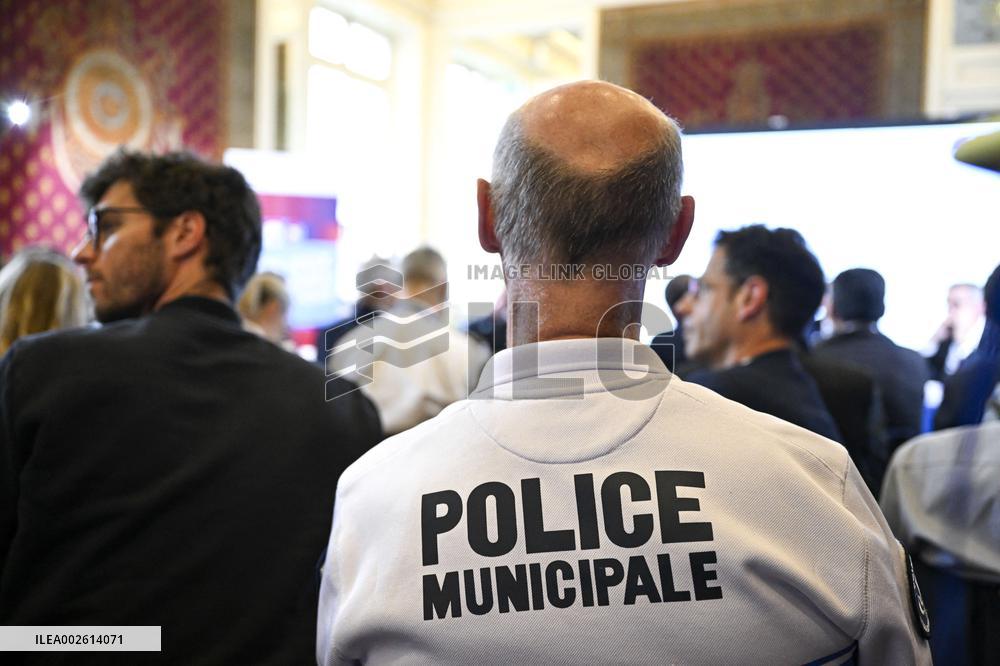 Paris 2024 Security Press Conference - Paris