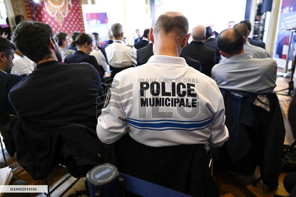 Paris 2024 Security Press Conference - Paris
