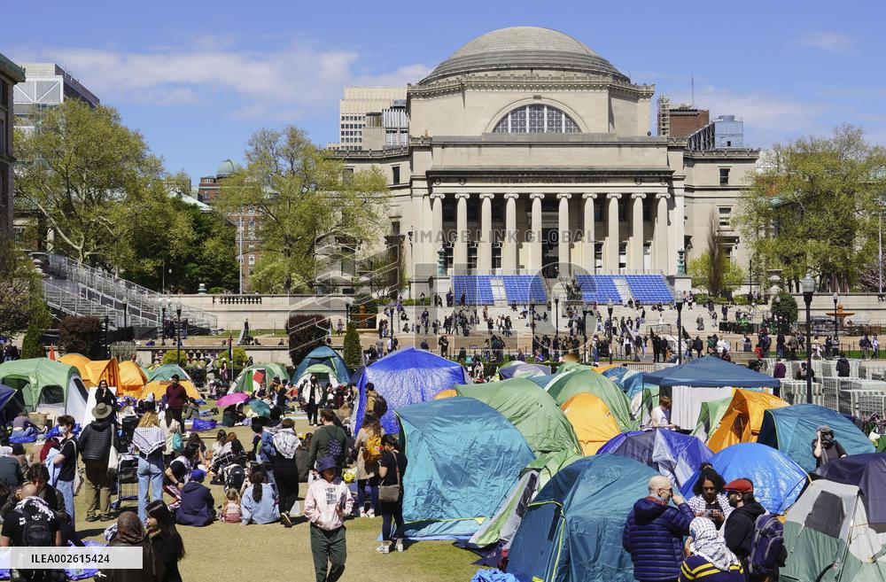 Protest at Columbia University