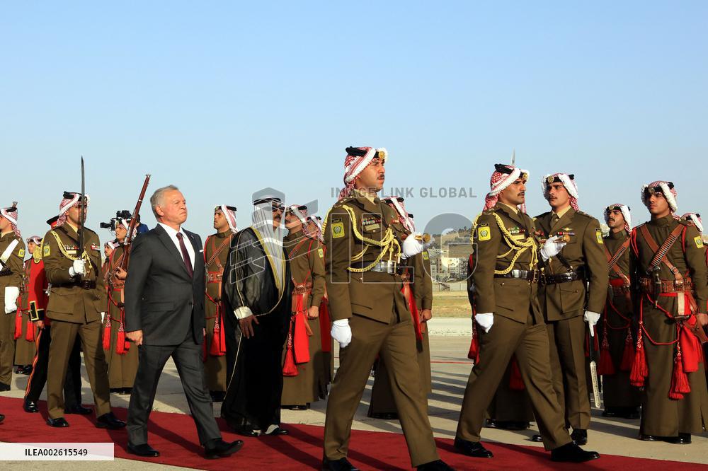 King Of Jordan Receives Emir Of Kuwait - Amman