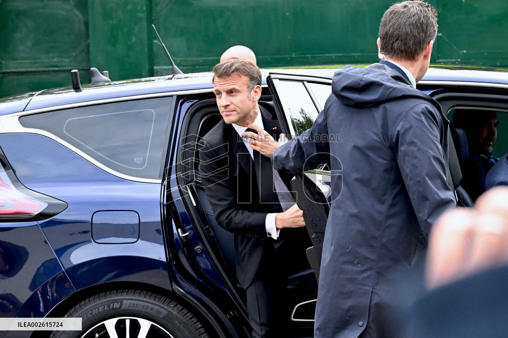 Macron Visits European School - Strasbourg