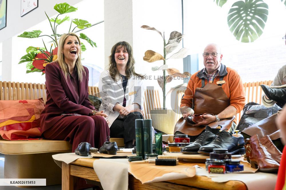 Queen Maxima Visits Schoenenkwartier Museum - Netherlands