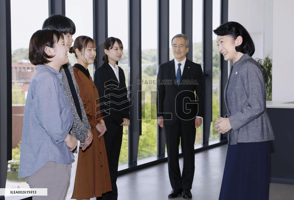 Crown Princess Kiko in quake-hit Ishikawa Pref.