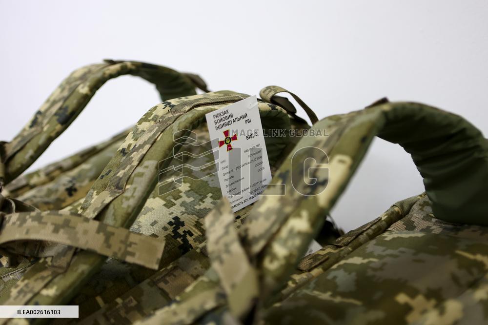 Factory makes military backpacks in Ivano-Frankivsk region
