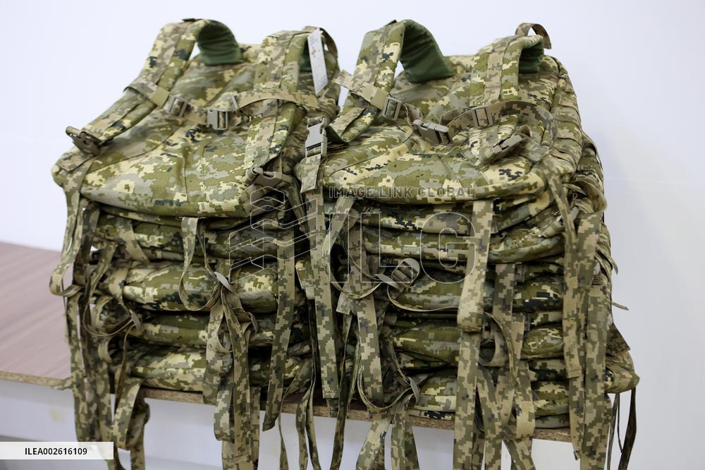 Factory makes military backpacks in Ivano-Frankivsk region
