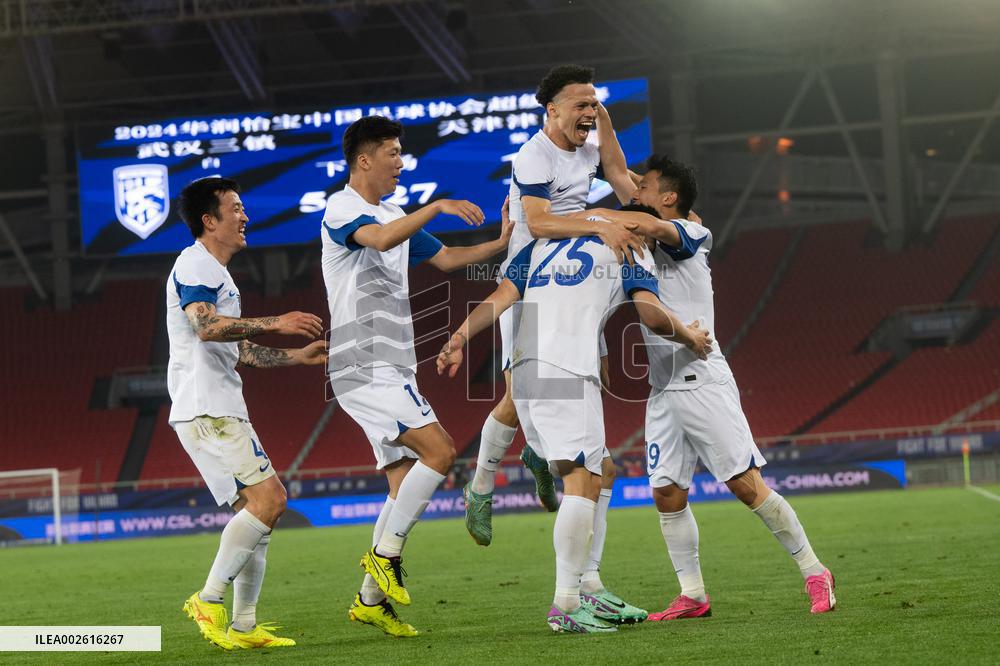 (SP)CHINA-WUHAN-FOOTBALL-CSL-WUHAN VS TIANJIN (CN)