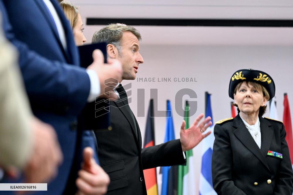 President Macron Visits Strasbourg - France