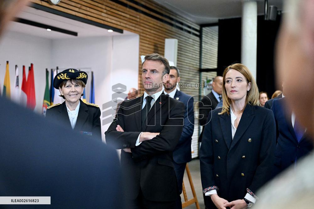 President Macron Visits Strasbourg - France