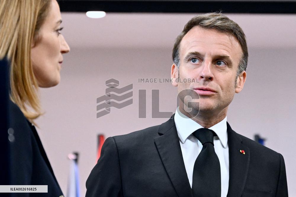President Macron Visits Strasbourg - France