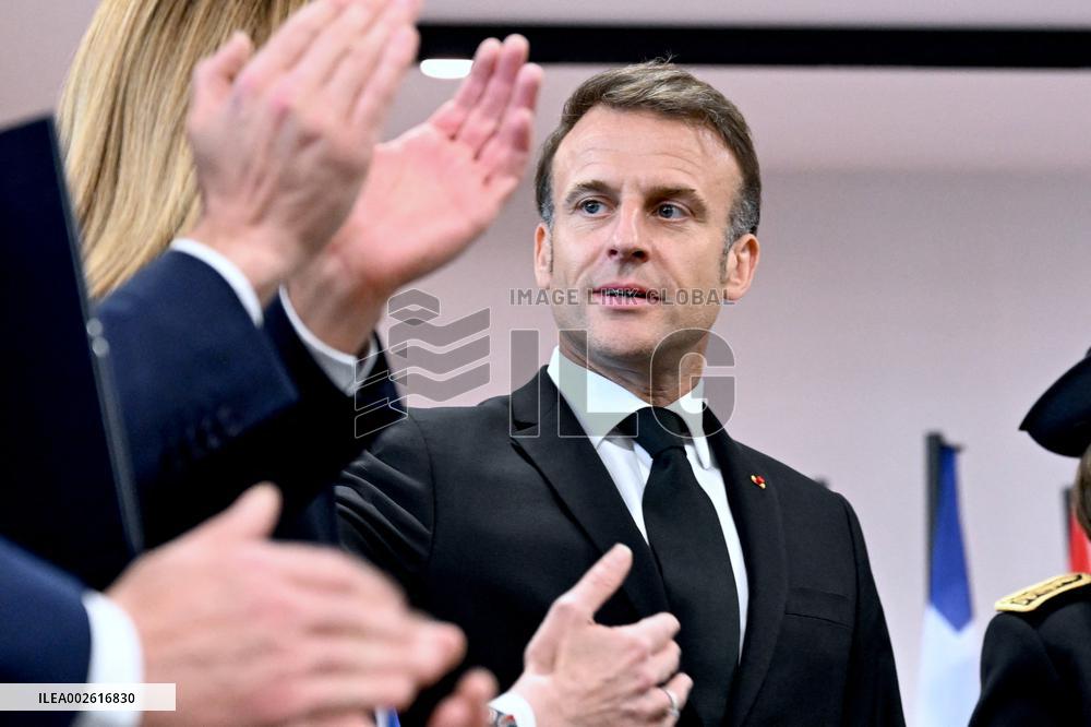 President Macron Visits Strasbourg - France