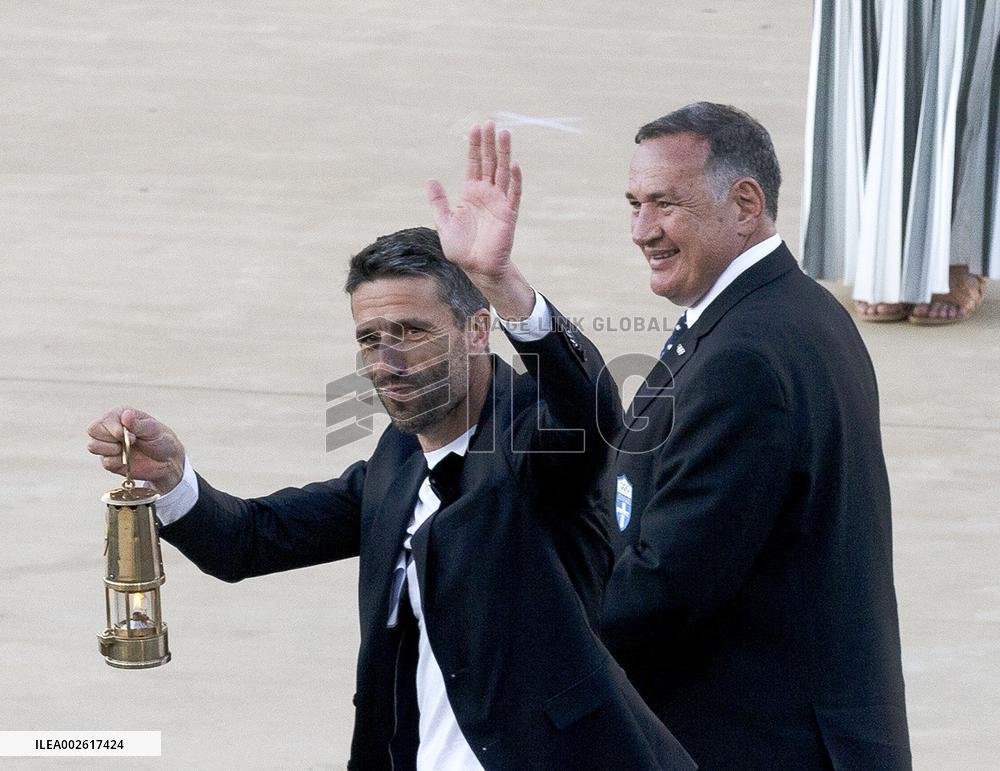 (SP)GREECE-ATHENS-PARIS 2024-OLYMPICS-FLAME HANDOVER CEREMONY
