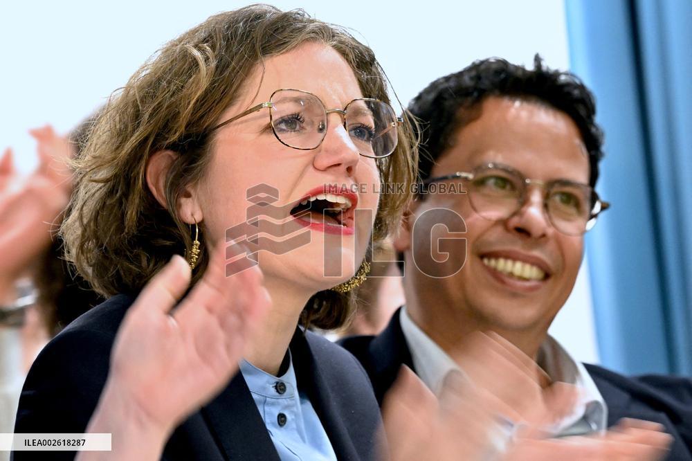 Marie Toussaint Campaign Meeting for the European Elections - Strasbourg