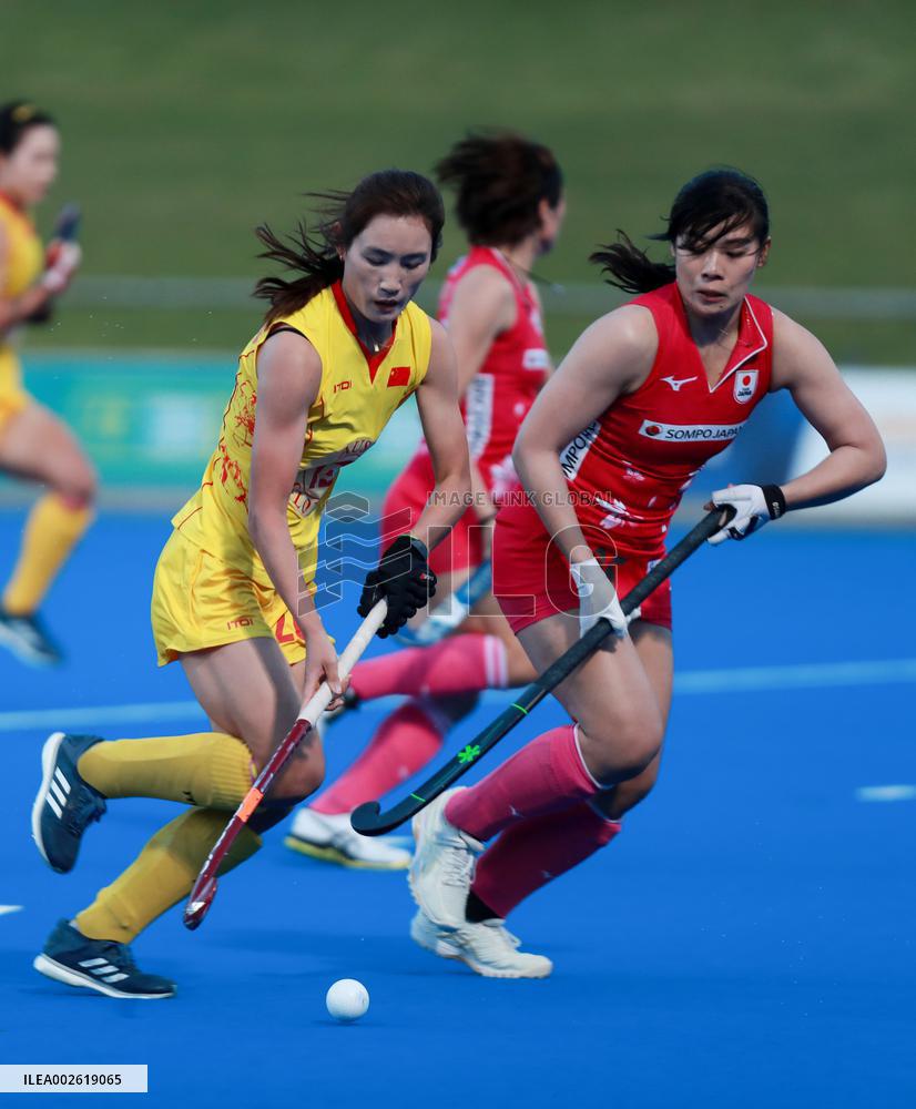 (SP)AUSTRALIA-PERTH-HOCKEY-WOMEN-CHINA VS JAPAN