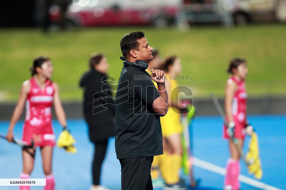 (SP)AUSTRALIA-PERTH-HOCKEY-WOMEN-CHINA VS JAPAN