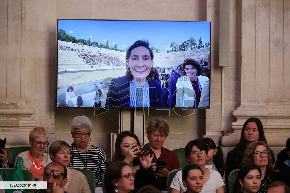 Grande Dictee du Sport at Dome of the Institut de France