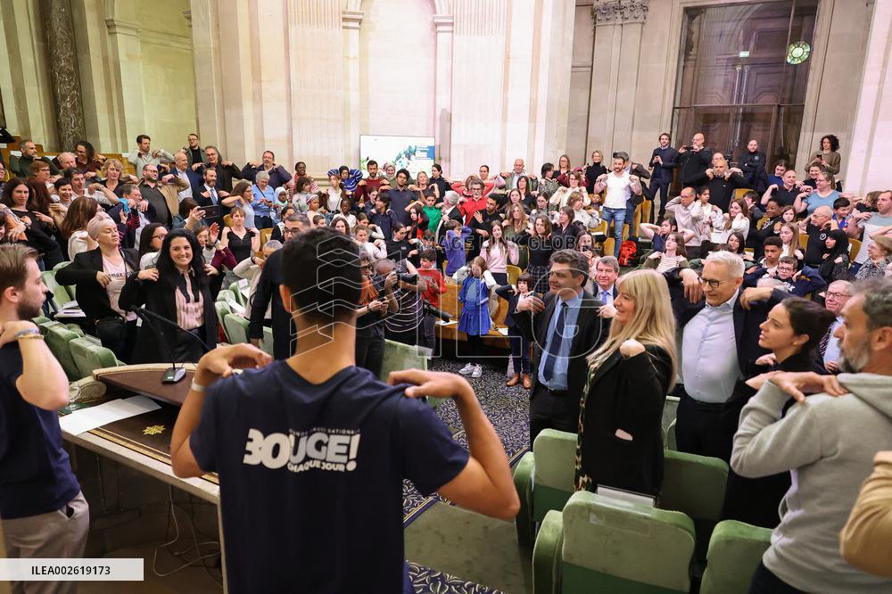 Grande Dictee du Sport at Dome of the Institut de France