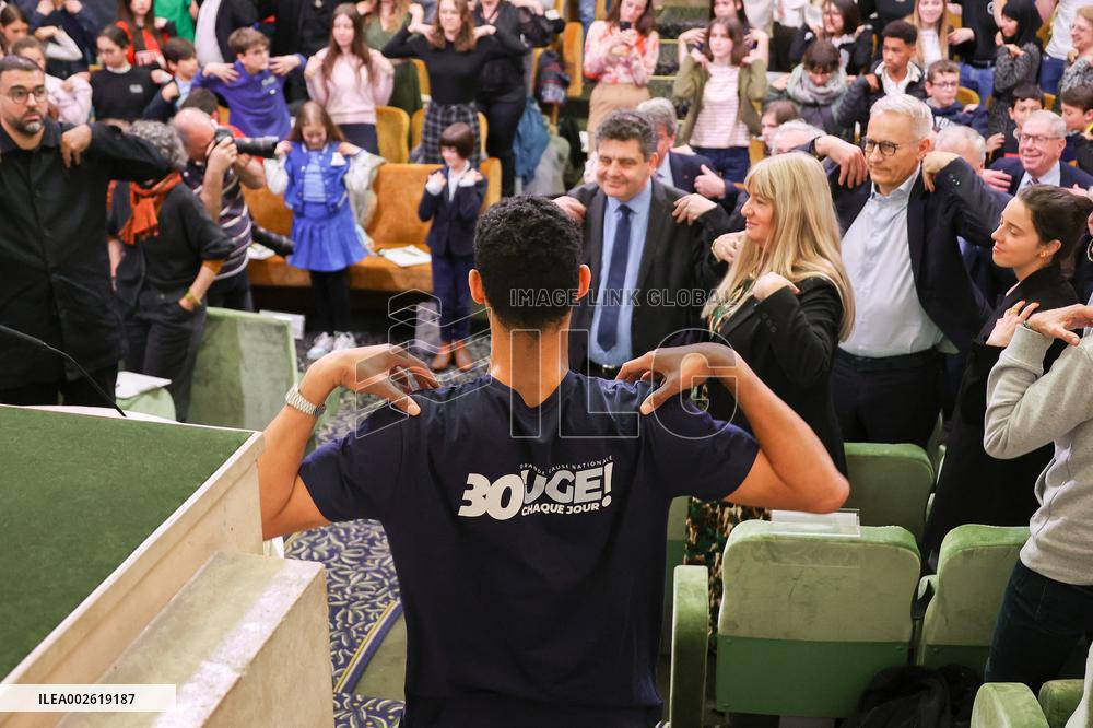 Grande Dictee du Sport at Dome of the Institut de France