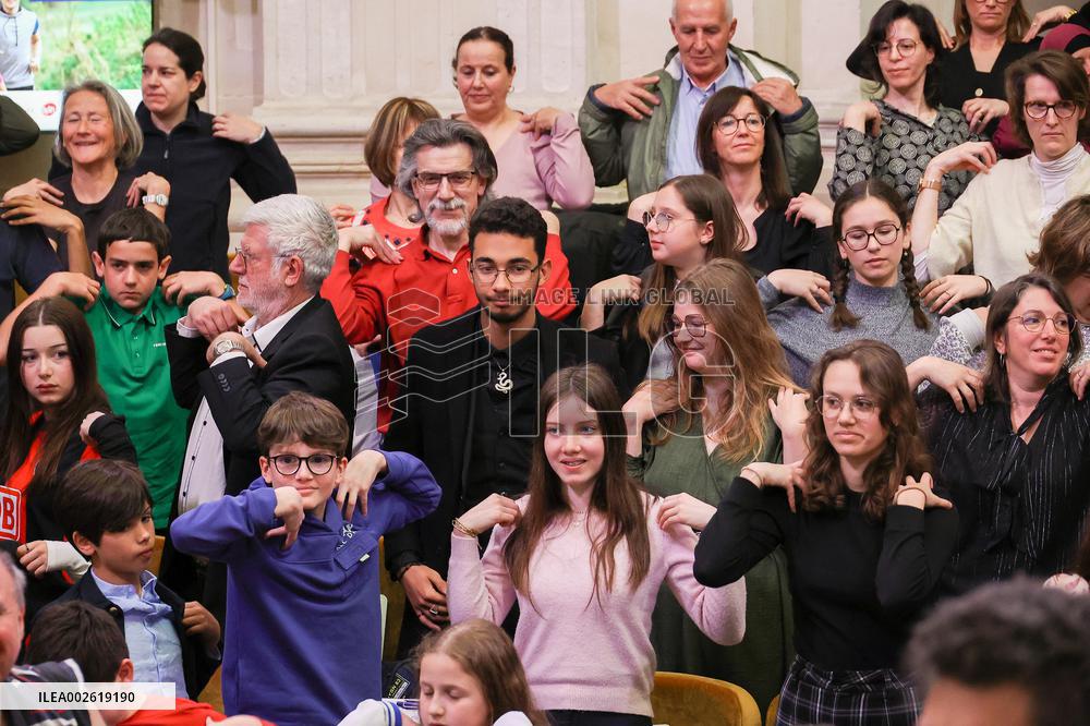 Grande Dictee du Sport at Dome of the Institut de France