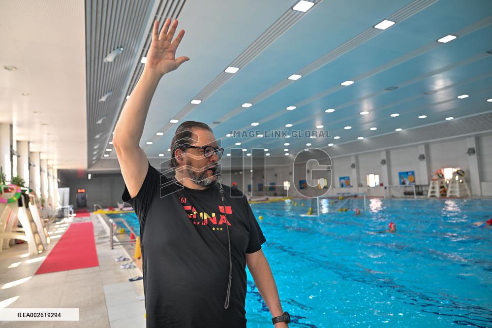 (SP)CHINA-TIANJIN-WATER POLO-GREEK COACH(CN)