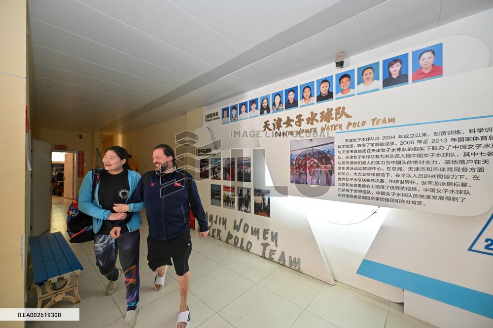 (SP)CHINA-TIANJIN-WATER POLO-GREEK COACH(CN)