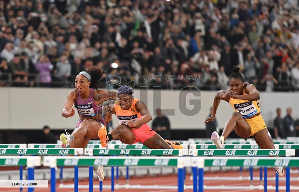 (SP)CHINA-SUZHOU-ATHLETICS-DIAMOND LEAGUE-WOMEN'S 100M HURDLES (CN)