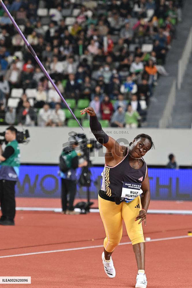 (SP)CHINA-SUZHOU-ATHLETICS-DIAMOND LEAGUE-WOMEN'S JAVELIN THROW(CN)