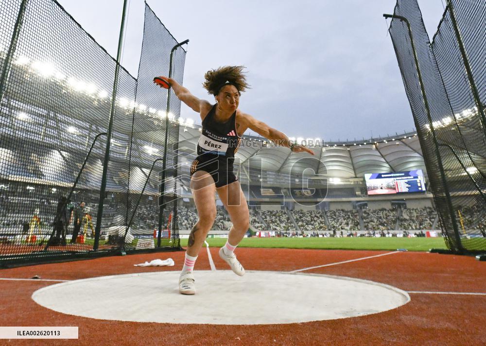 (SP)CHINA-SUZHOU-ATHLETICS-DIAMOND LEAGUE-WOMEN'S DISCUS THROW (CN)