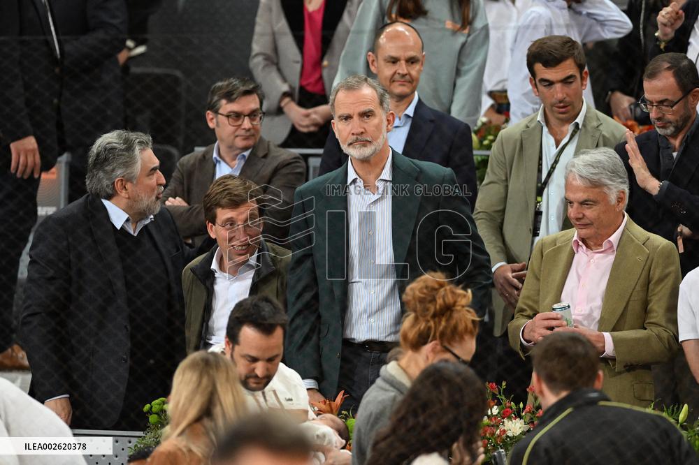 King Felipe VI At The Mutua Madrid Open