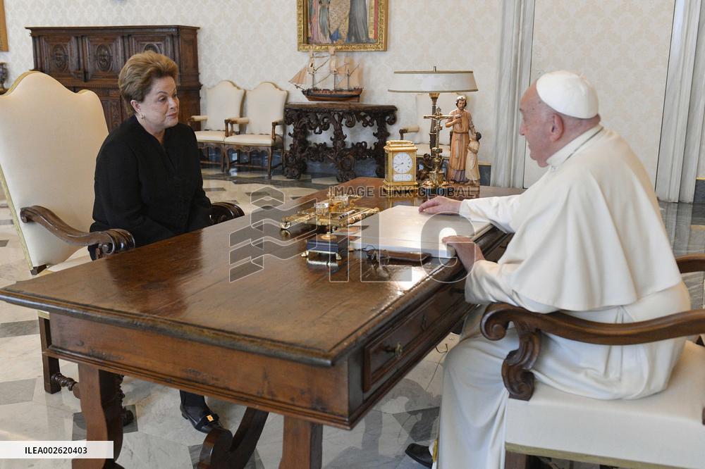 Pope Francis Receives Dilma Rousseff - Vatican