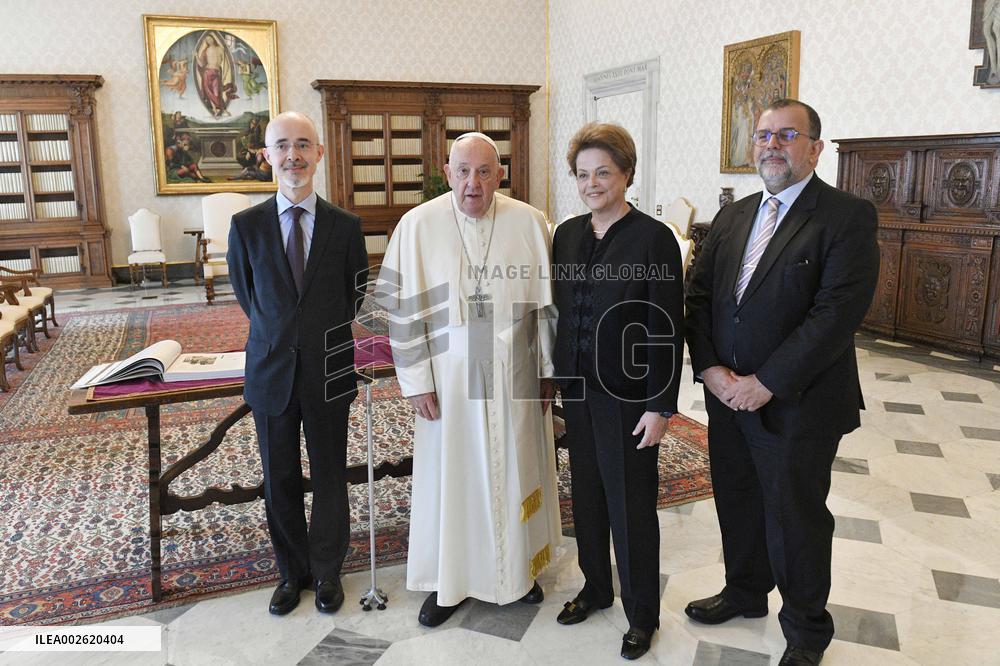 Pope Francis Receives Dilma Rousseff - Vatican