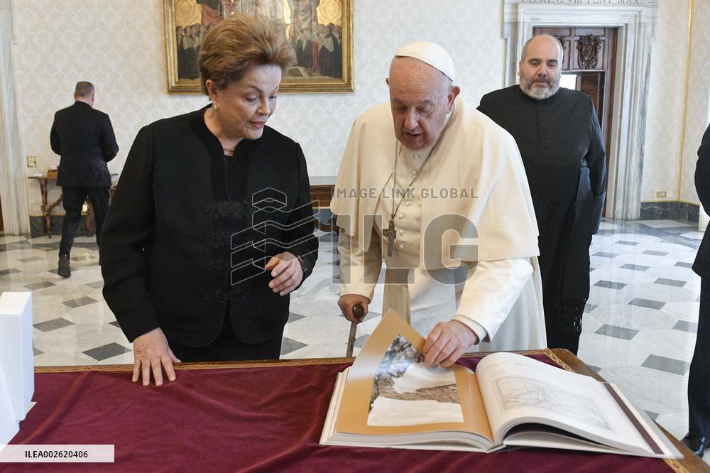 Pope Francis Receives Dilma Rousseff - Vatican