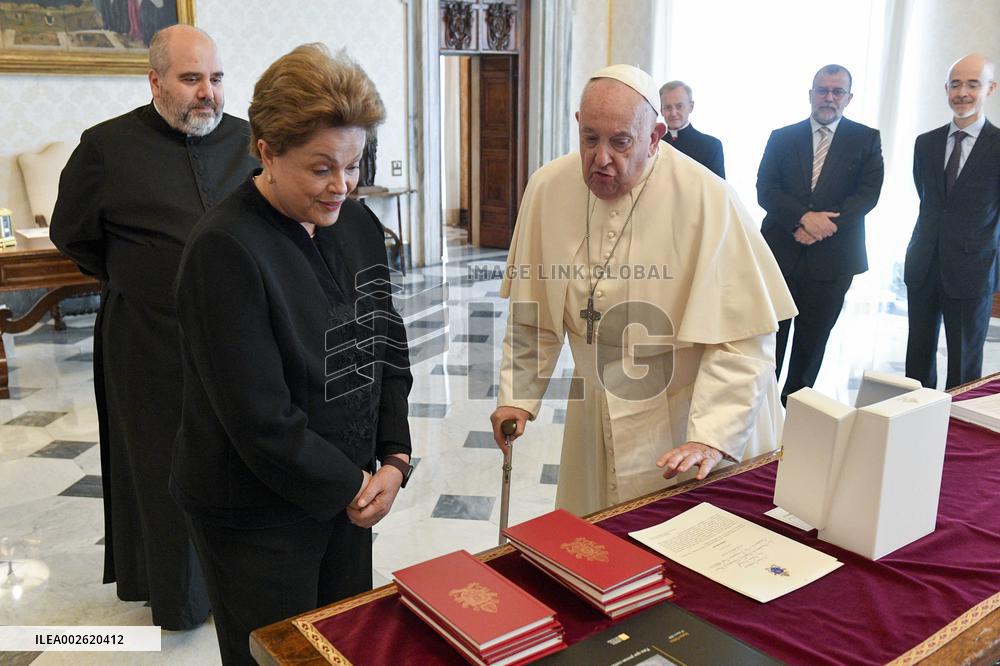 Pope Francis Receives Dilma Rousseff - Vatican