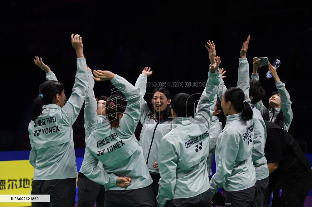 (SP)CHINA-CHENGDU-BADMINTON-UBER CUP-TPE VS MAS(CN)