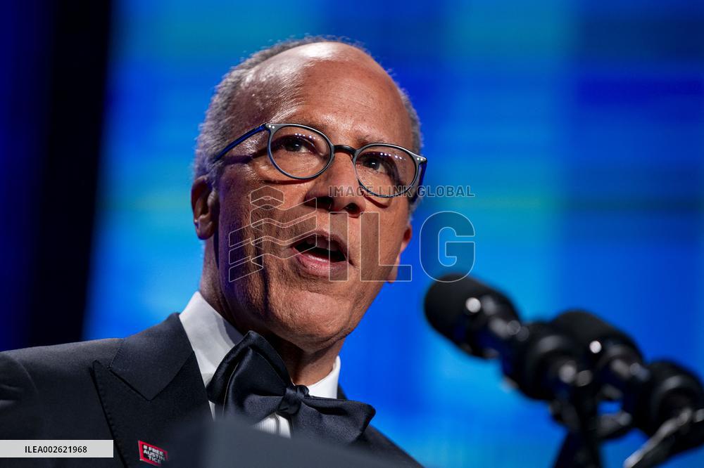 President Joe Biden speaks at the White House Correspondents Association Dinner